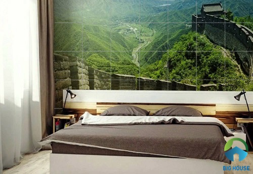 Mẫu gạch ốp tường phòng ngủ 3D Vạn lý trường thành gạch ốp tường phòng ngủ 3D 15